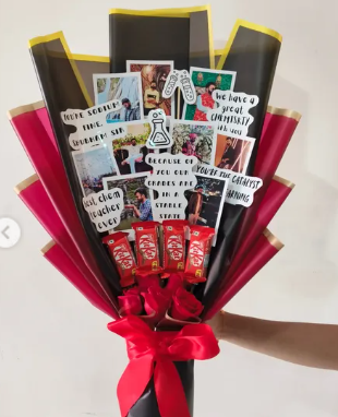 Chemistry of Love & Chocolate Hamper Bouquet